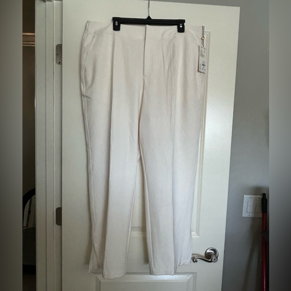 Calia Crepe Wide Leg Pin tucked Pants